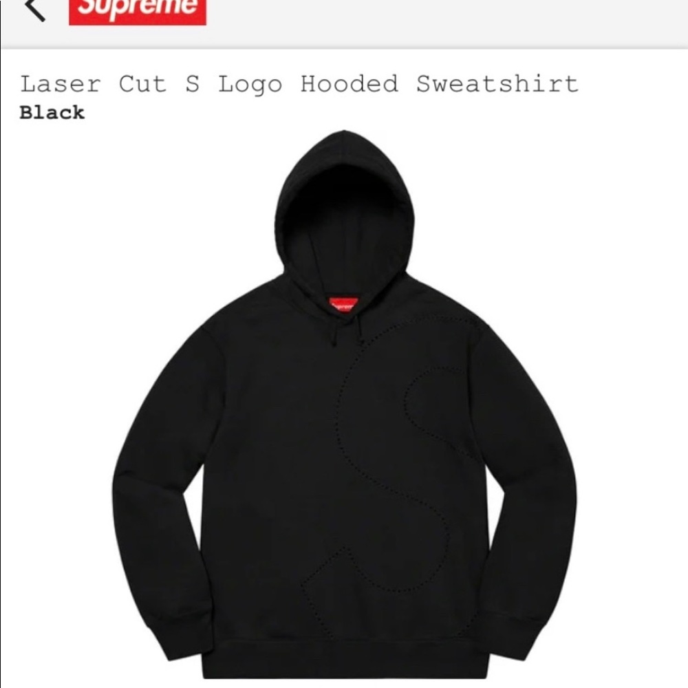 Supreme Laser Cut S Hoodie